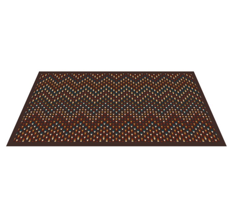 Tapis vinyle imitation parquet surface texturée de galets - TenStickers