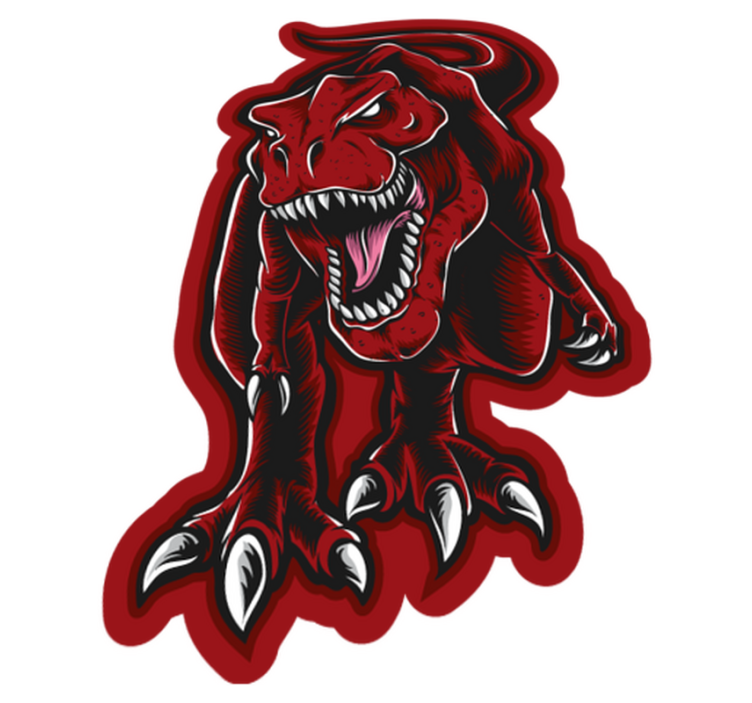 Tapis vinyle animal dinosaure féroce - TenStickers