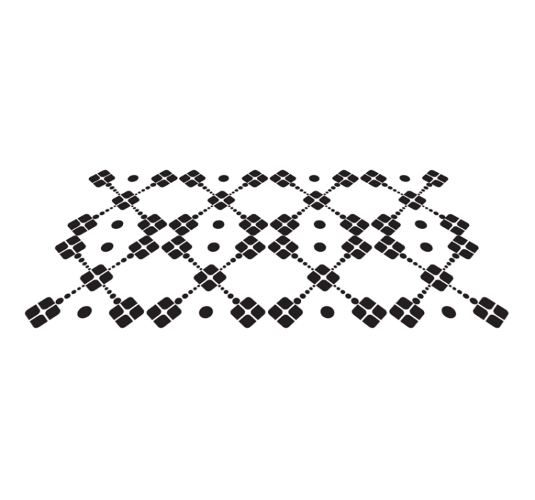 Tapis vinyle géométrique dominos géométriques - TenStickers
