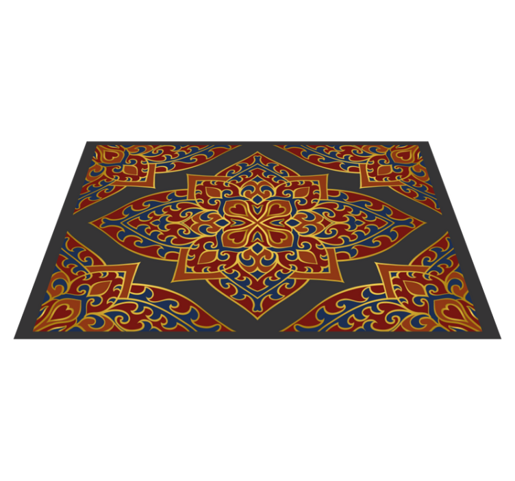 tapis vinyle couloir Texture persane orientale - TenStickers