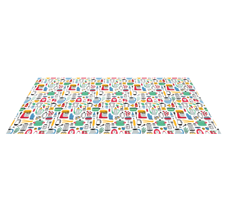 Tapis vinyle alphabet tuiles alphabétiques - TenStickers