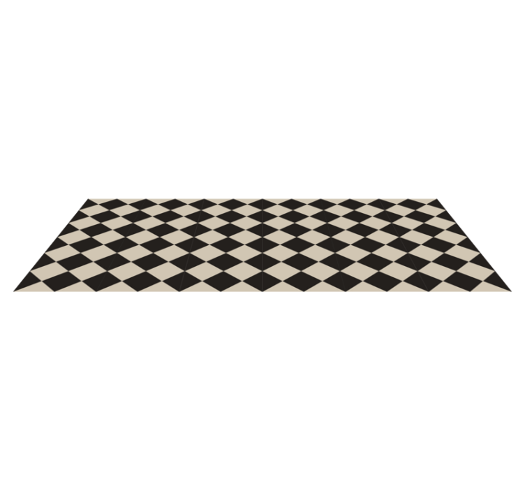 Tapis vinyle moderne motif diamants - TenStickers