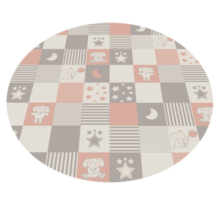 Tapis vinyle pour enfants patchwork pour enfants - TenStickers