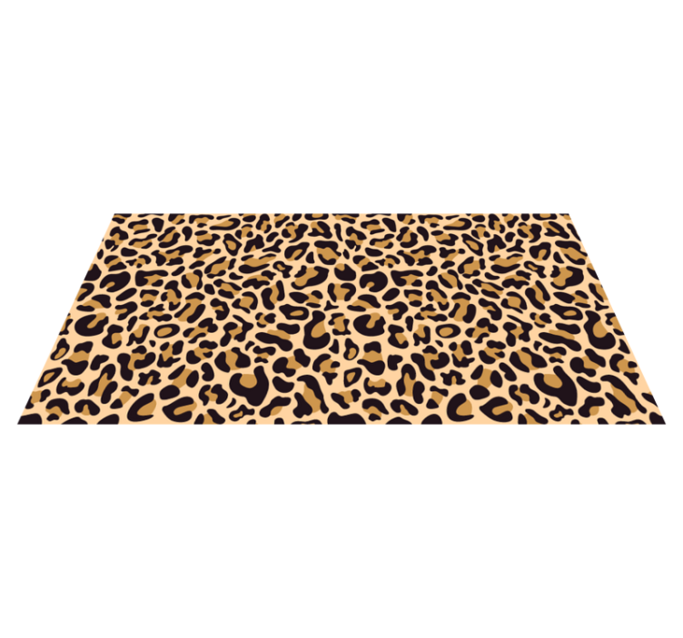 Tapis vinyle motif animal surface tachetée de léopard - TenStickers