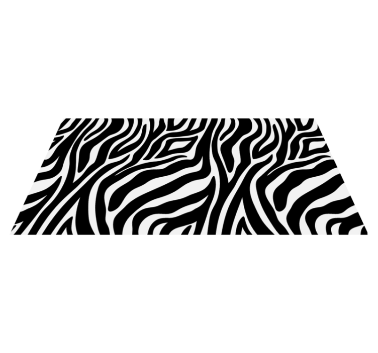 Tapis vinyle motif animal résumé de zèbre - TenStickers
