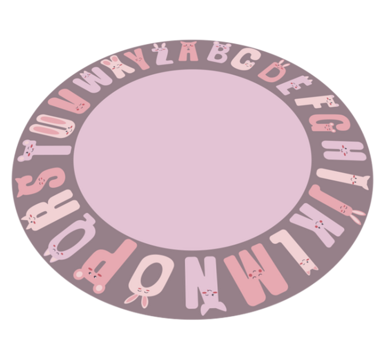 Tapis vinyle alphabet cercle éducatif alphabet - TenStickers