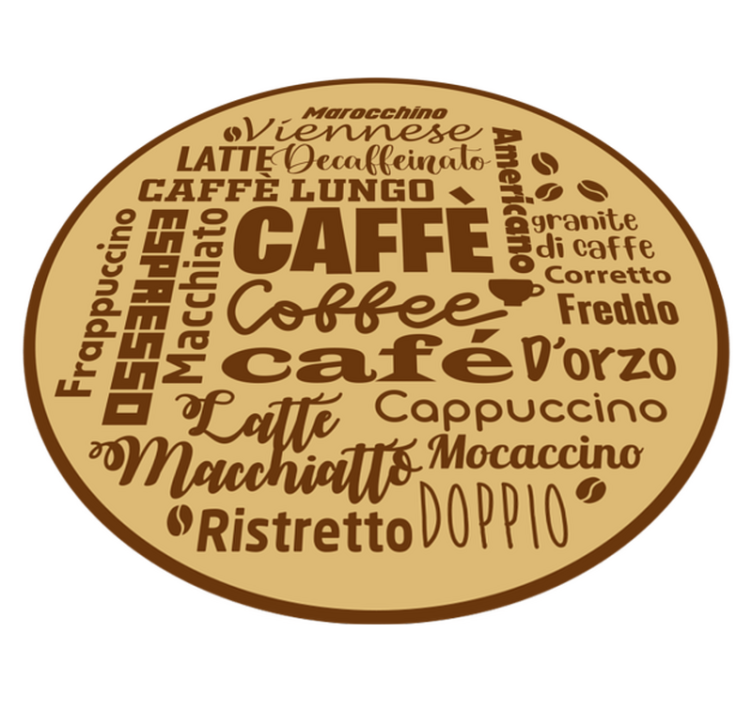 Tapis vinyle citation pièce maîtresse du café - TenStickers