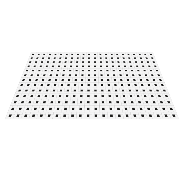 Tapis vinyle carreaux de ciment style de motif quadrillé - TenStickers