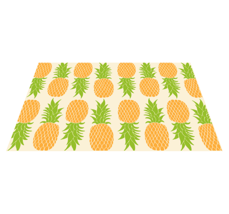 Tapis vinyle plantes motif d'ananas - TenStickers