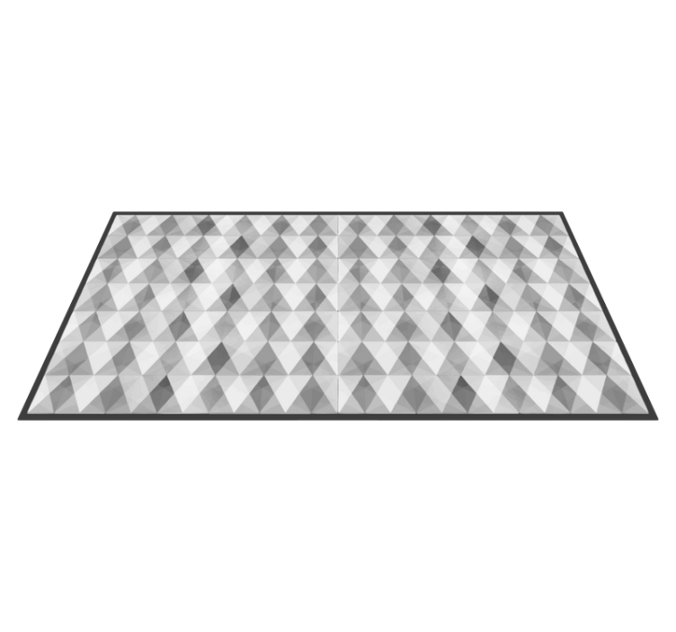 Tapis vinyle géométrique motif triangle - TenStickers