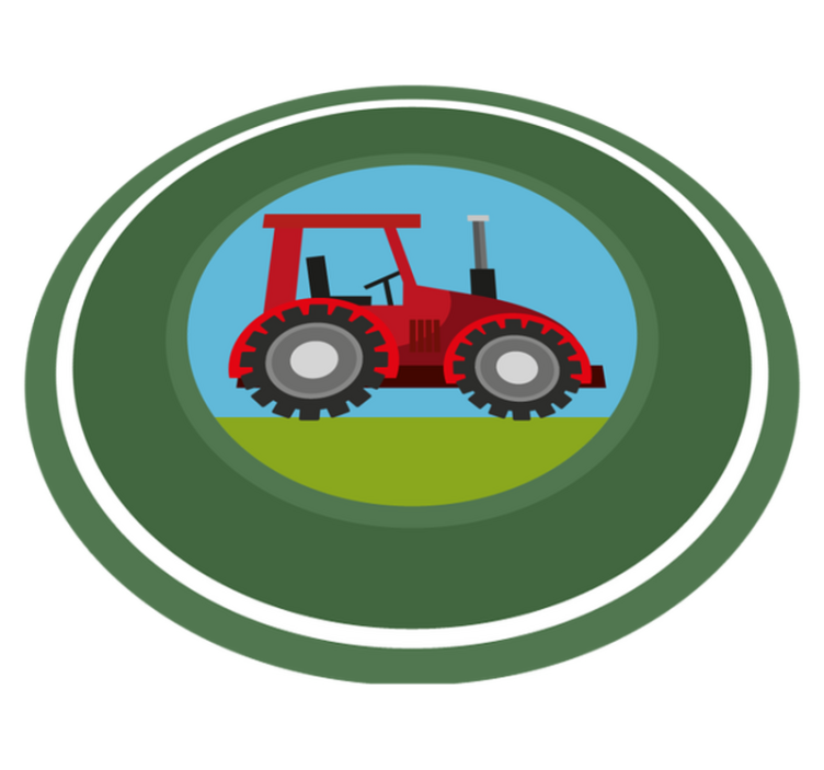 Tapis vinyle pour enfants terrain de jeu pour tracteur - TenStickers