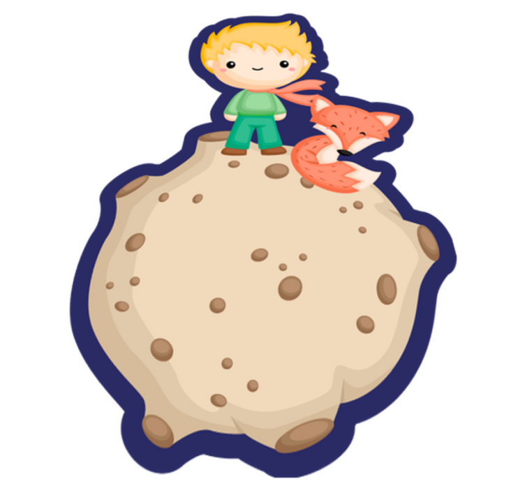 Tapis vinyle pour enfants explorateur de l'espace cartoon - TenStickers