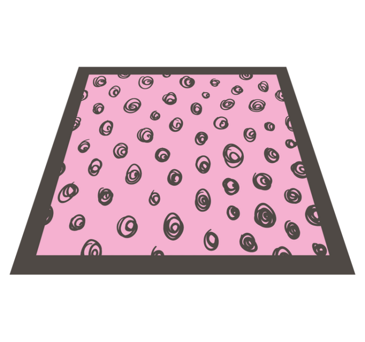 Tapis vinyle chambre décor à motif en spirale - TenStickers