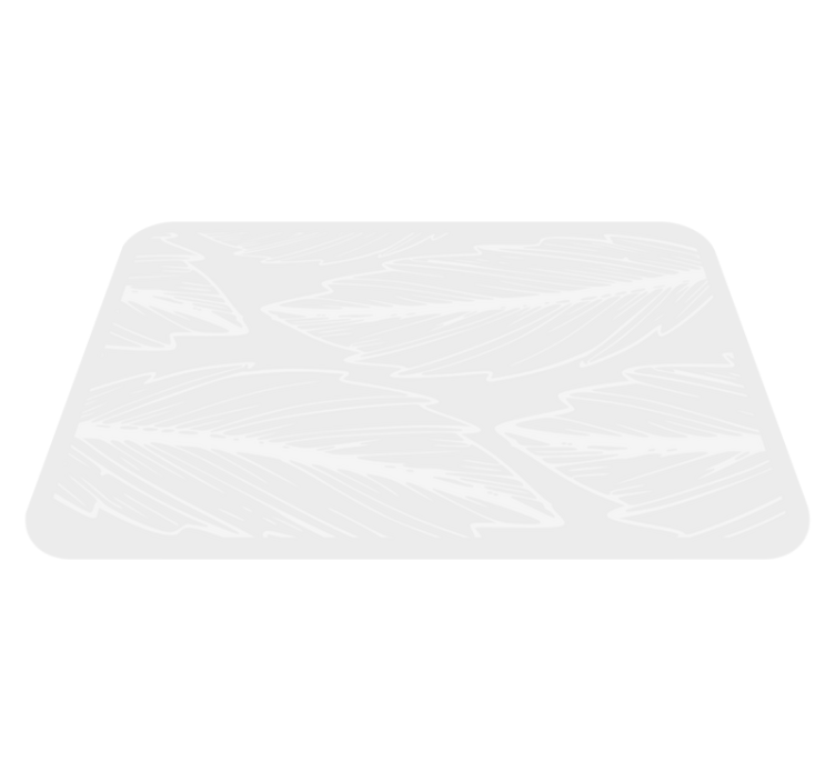 Tapis vinyle nature motif d'empreinte de plume - TenStickers