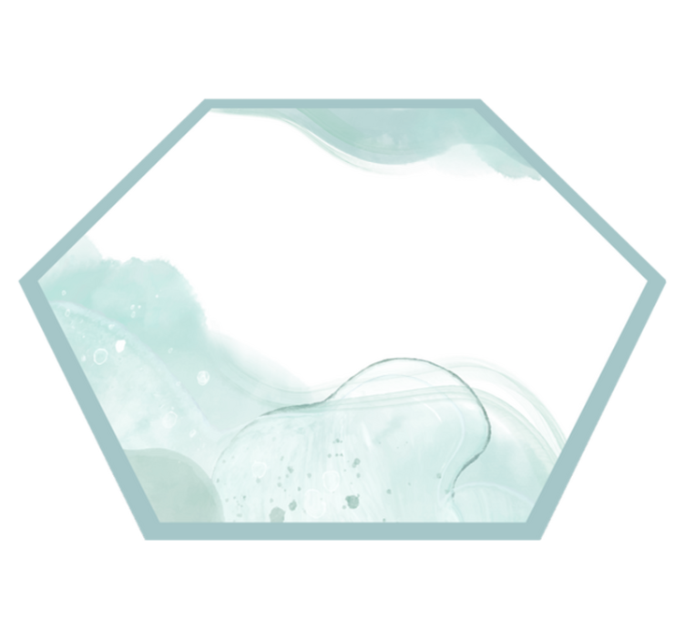 Tapis vinyle minimaliste tourbillons aqua doux - TenStickers