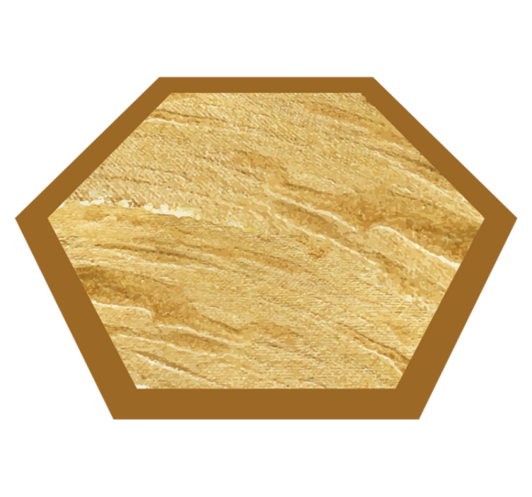 Tapis vinyle imitation parquet texture de grain hexagonal - TenStickers