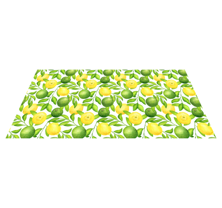tapis vinyle cuisine Citrons et limes - TenStickers