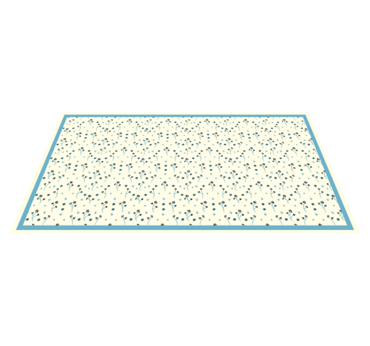 Tapis vinyle chambre motif botanique subtil - TenStickers