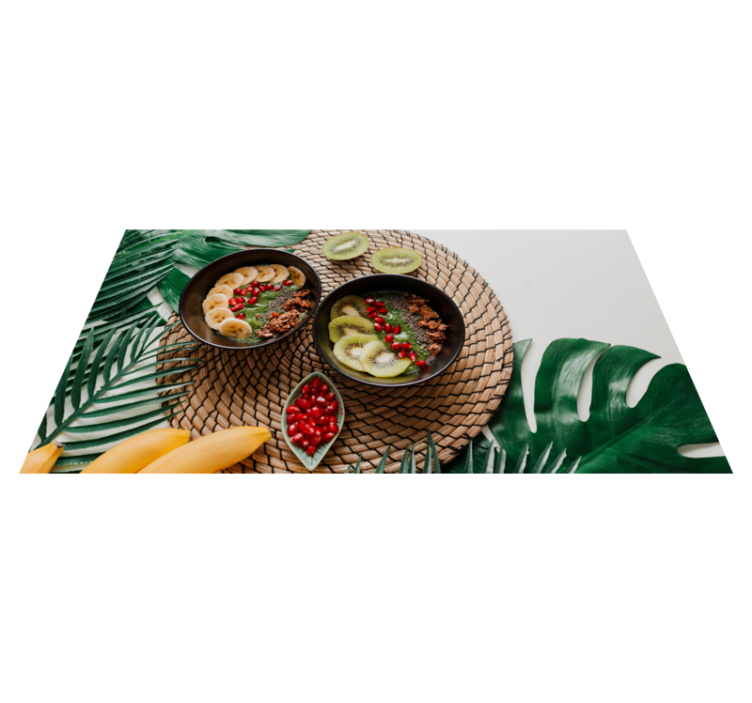 Tapis vinyle cuisine bols de fruits tropicaux - TenStickers