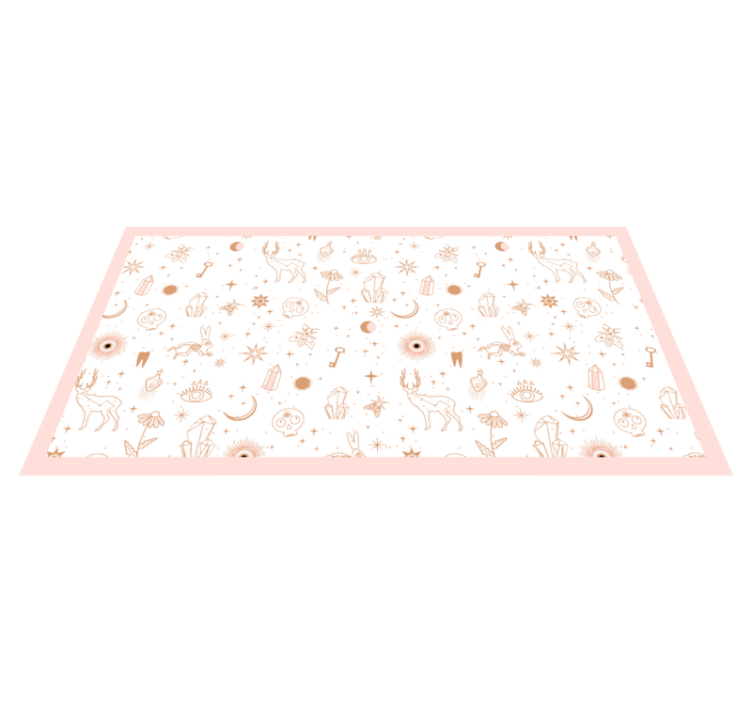 Tapis vinyle bébé design minimaliste céleste - TenStickers