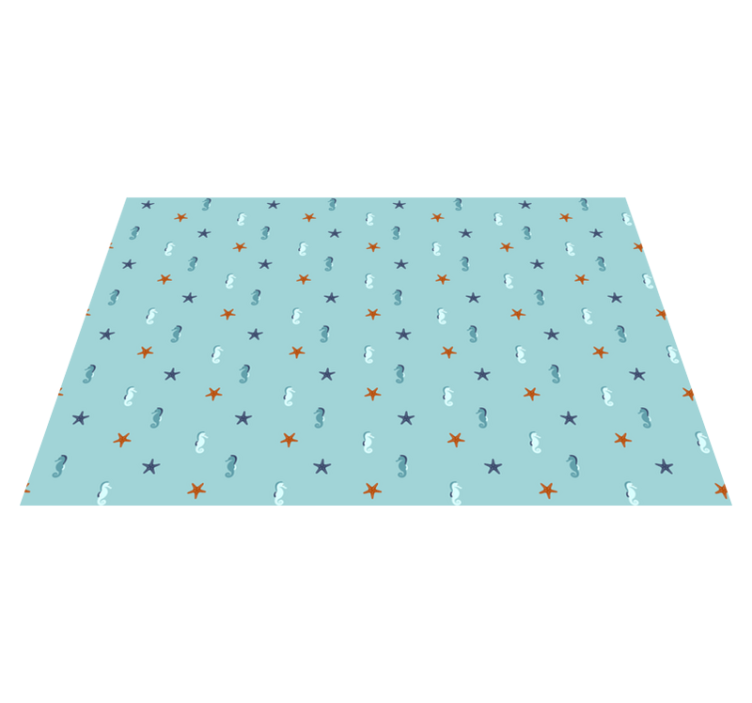 Tapis vinyle étoile motif étoiles bleues - TenStickers
