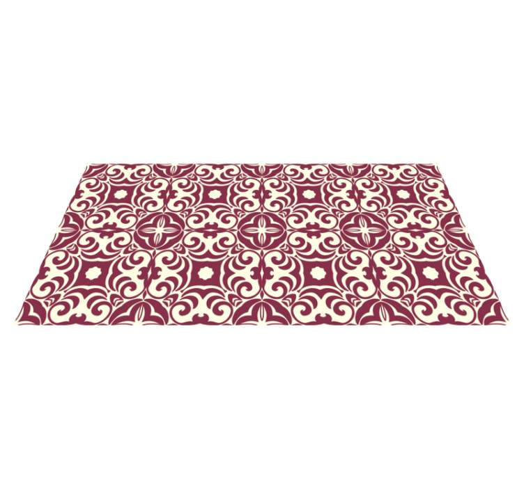 Tapis vinyle chambre concept floral complexe - TenStickers