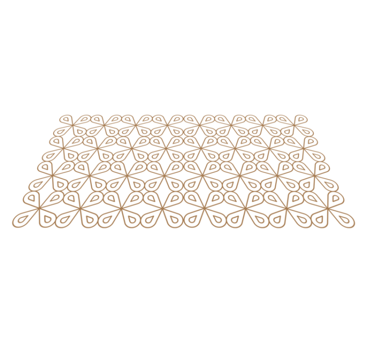 Tapis vinyle carreaux de ciment motif de feuille subtil - TenStickers