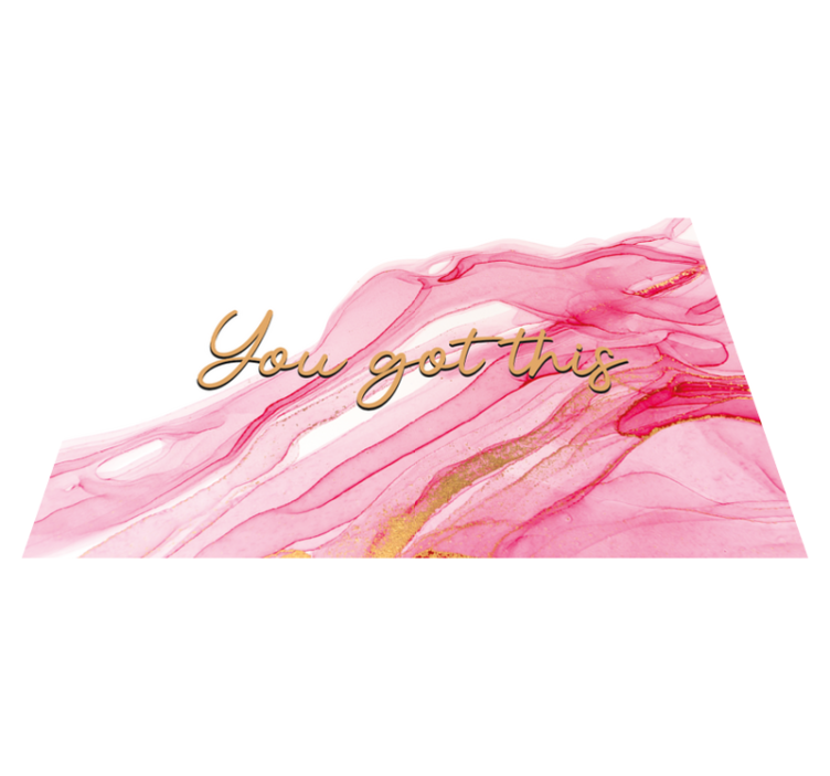 Tapis vinyle citation tu as ça - TenStickers