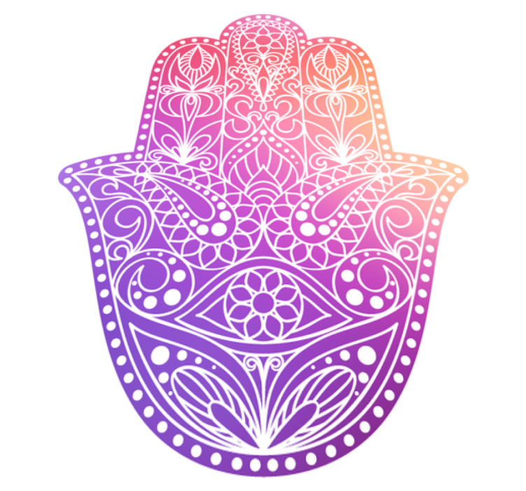 Tapis vinyle mandala design main mandala - TenStickers