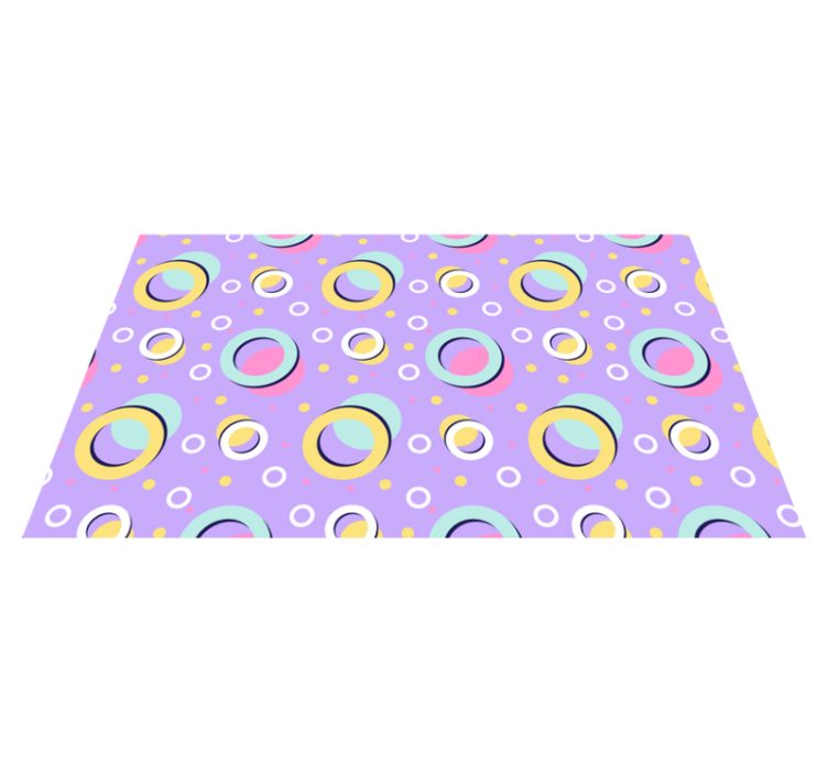 Tapis vinyle autres tapis éléments circulaires animés - TenStickers