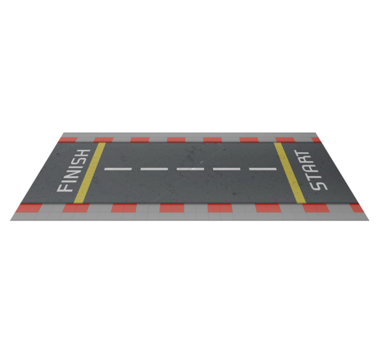 Tapis vinyle route piste de course classique - TenStickers