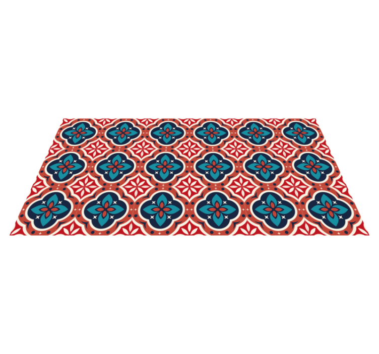 Tapis mosaique vinyle motivation botanique vibrante - TenStickers