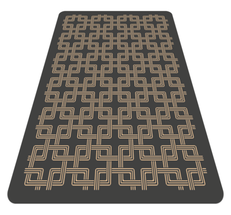 Tapis mosaique vinyle motifs de lignes élégants - TenStickers