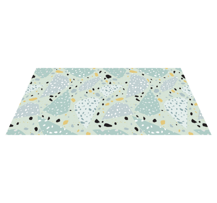 Tapis vinyle carreaux Terrazzo géométrique - TenStickers