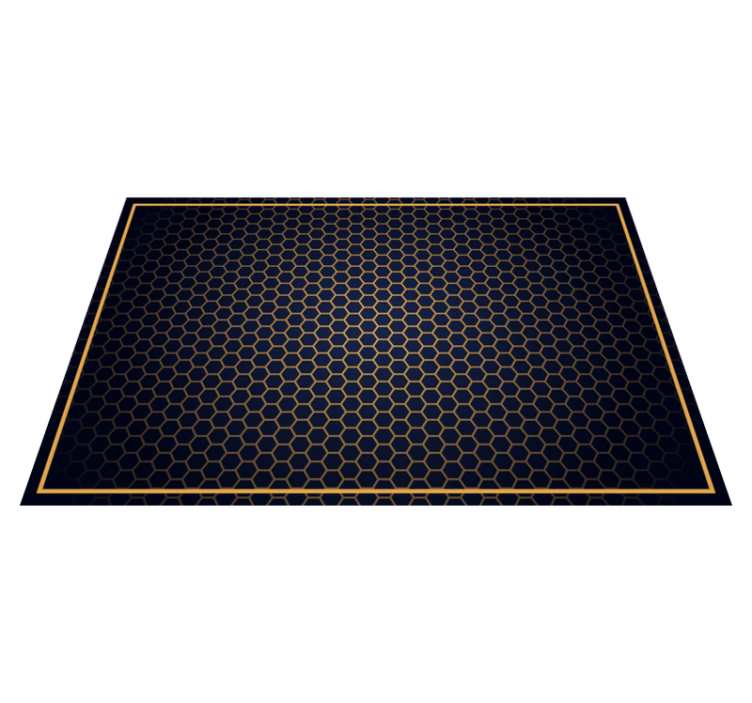 Tapis vinyle géométrique nid d'abeille chic - TenStickers