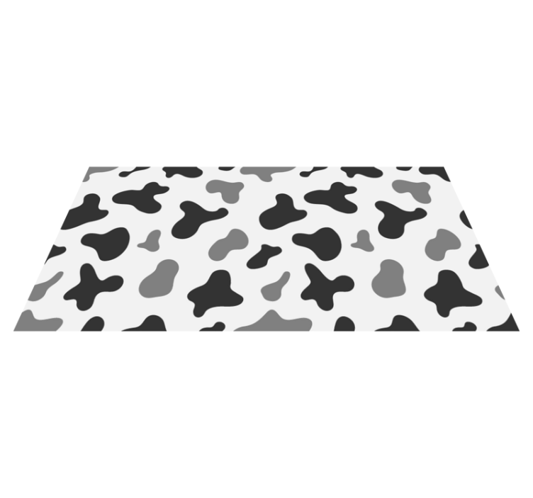 Tapis vinyle motif animal inspiration de vache - TenStickers
