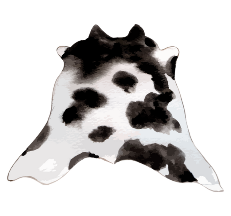 Tapis vinyle motif animal idée peau de vache - TenStickers
