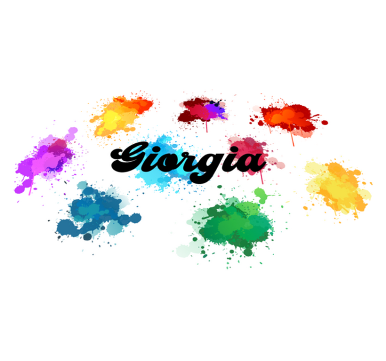 Tapis vinyle ado design circulaire avec éclaboussures - TenStickers