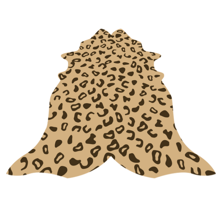 Tapis vinyle motif animal impression léopard - TenStickers