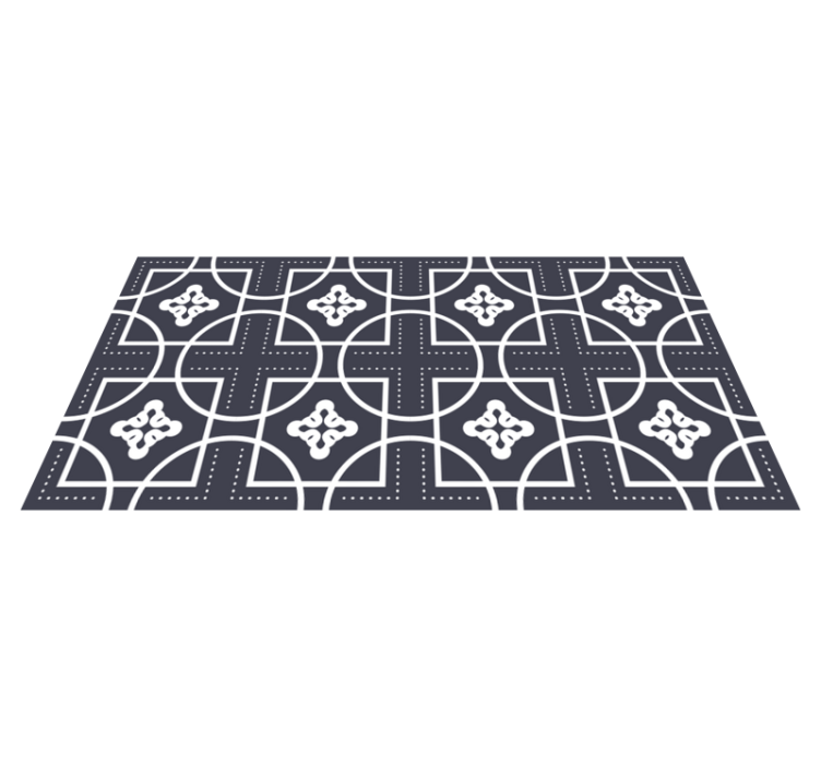 Tapis vinyle géométrique jeu de formes - TenStickers