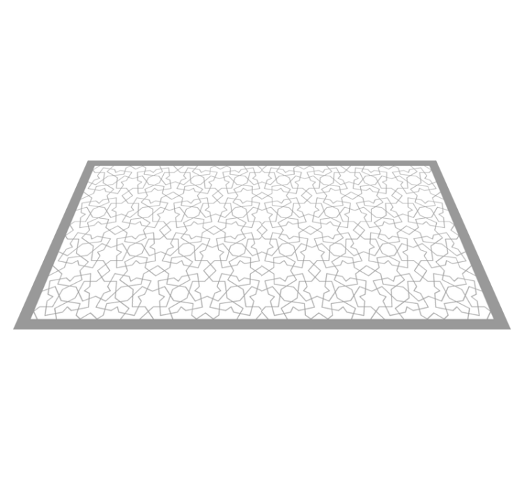 Tapis mosaïque vinyle motifs géométriques raffinés - TenStickers