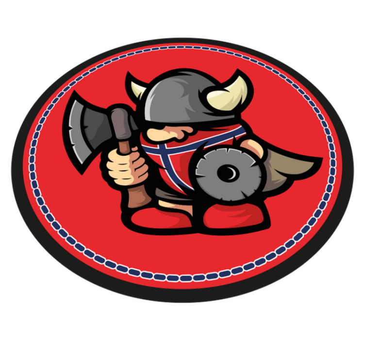 Tapis vinyle autres tapis emblème du guerrier viking - TenStickers
