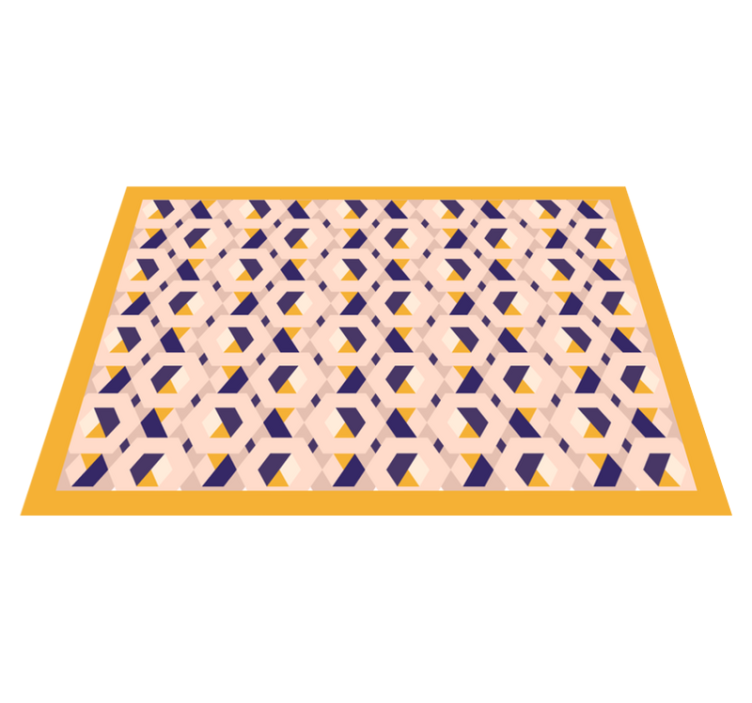 Tapis vinyle cuisine concept géométrique vivant - TenStickers