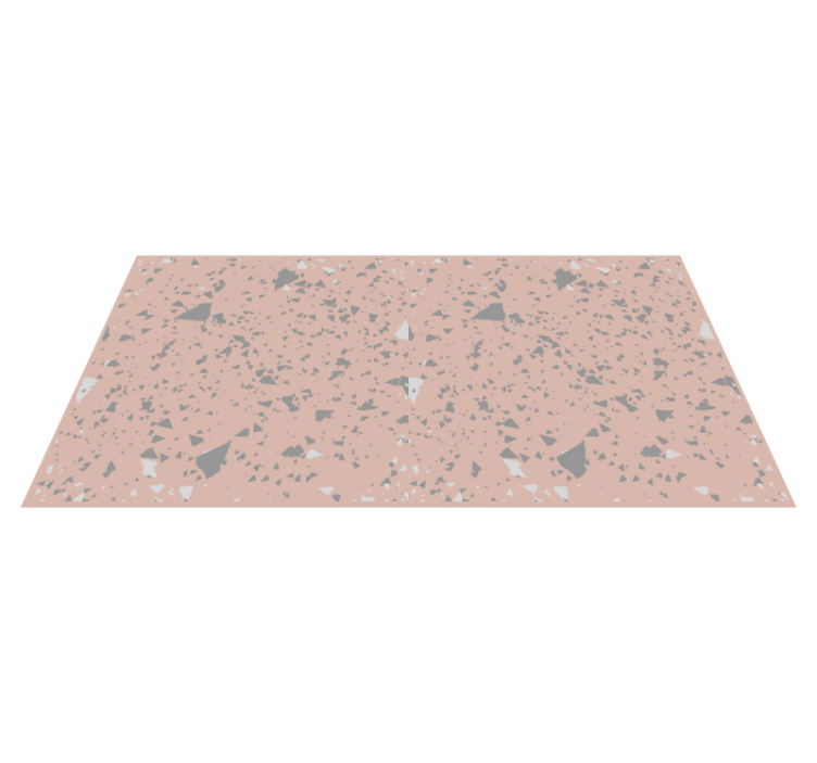 Tapis vinyle marbre éclaboussures de terrazzo rose - TenStickers