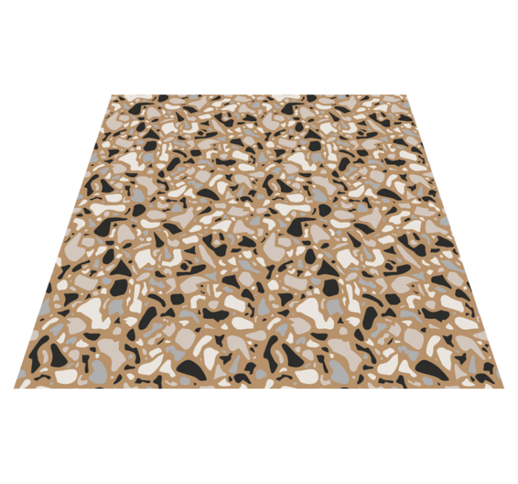 Tapis vinyle salle de bain motif de pierre texturé - TenStickers