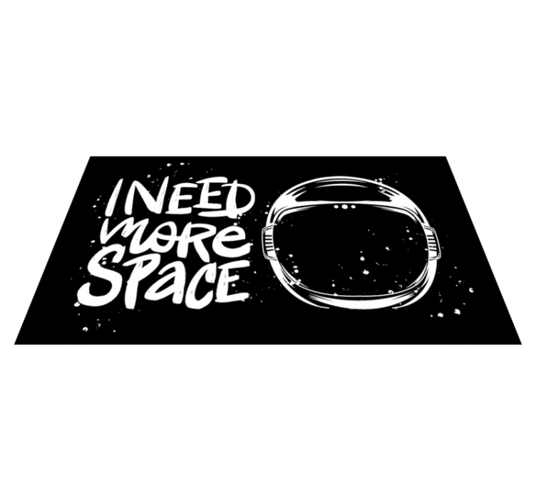 Tapis vinyle citation j'ai besoin d'espace - TenStickers