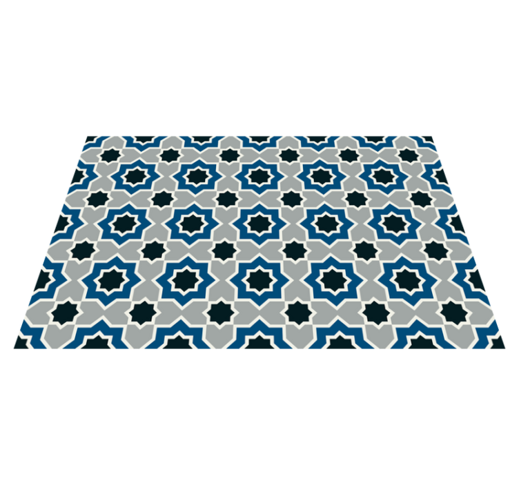 Tapis vinyle cuisine motif géométrique islamique - TenStickers