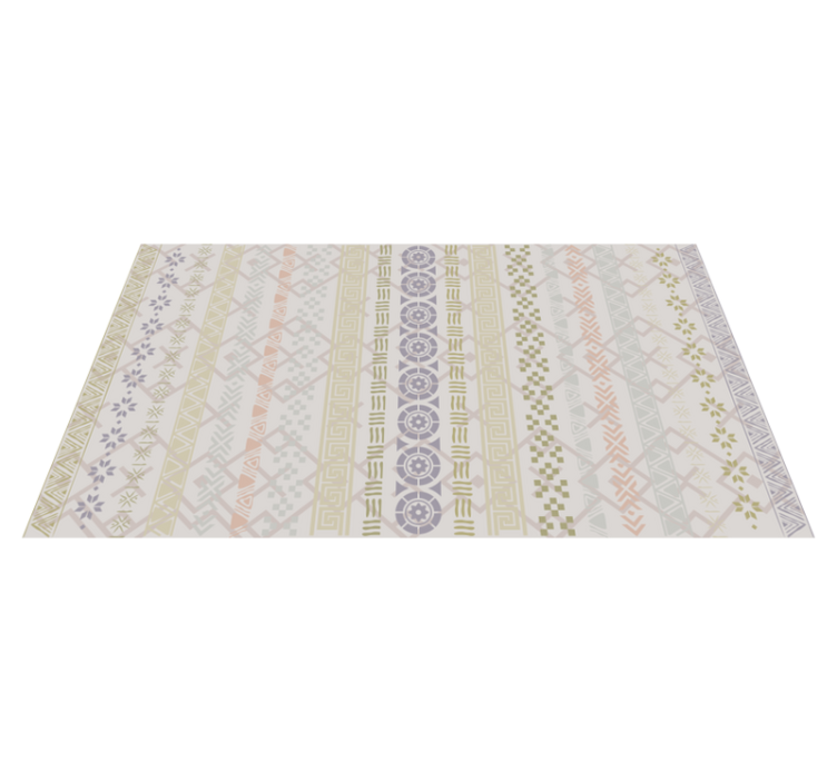 Tapis vinyle cuisine à motifs géométriques - TenStickers