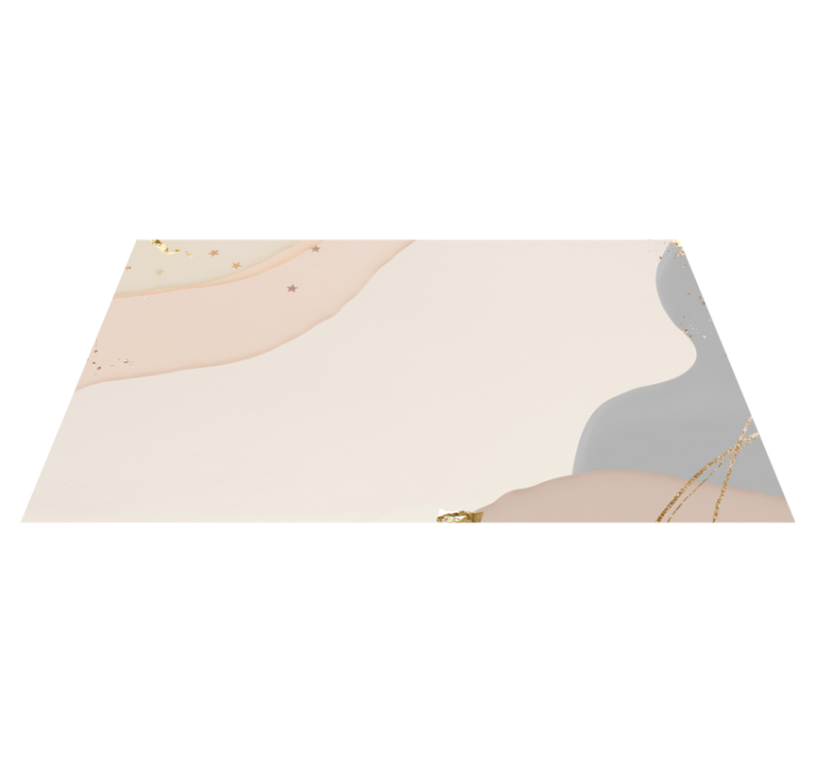 Tapis vinyle minimaliste vagues douces abstraites - TenStickers