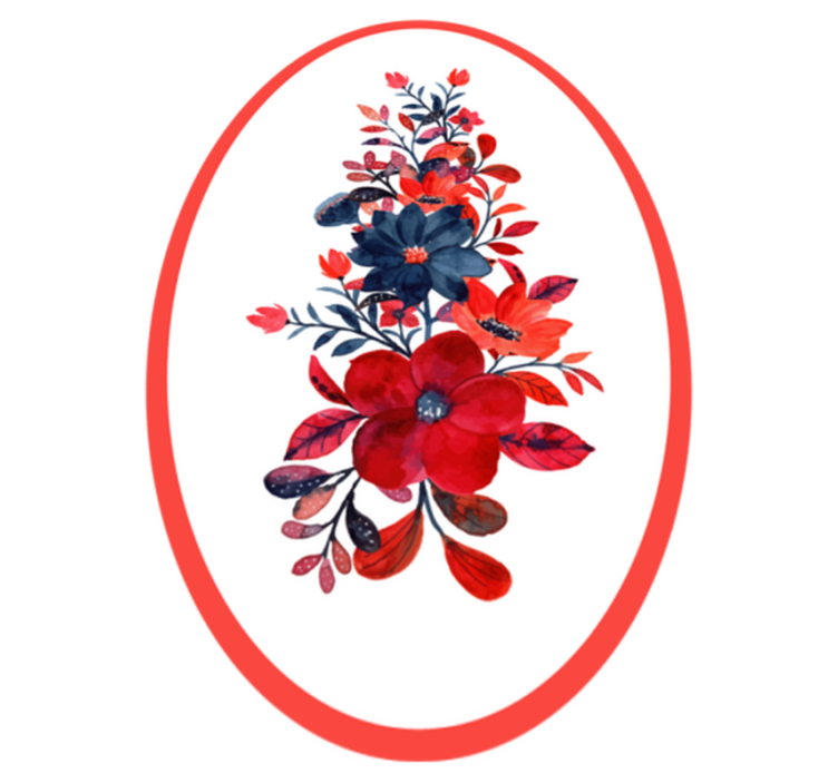 Tapis vinyle plantes composition florale - TenStickers